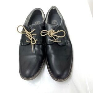 Penguin Men's U.S‎ 10.5  Wade Black Leather Lace Up Oxford Shoes By Munsingwear